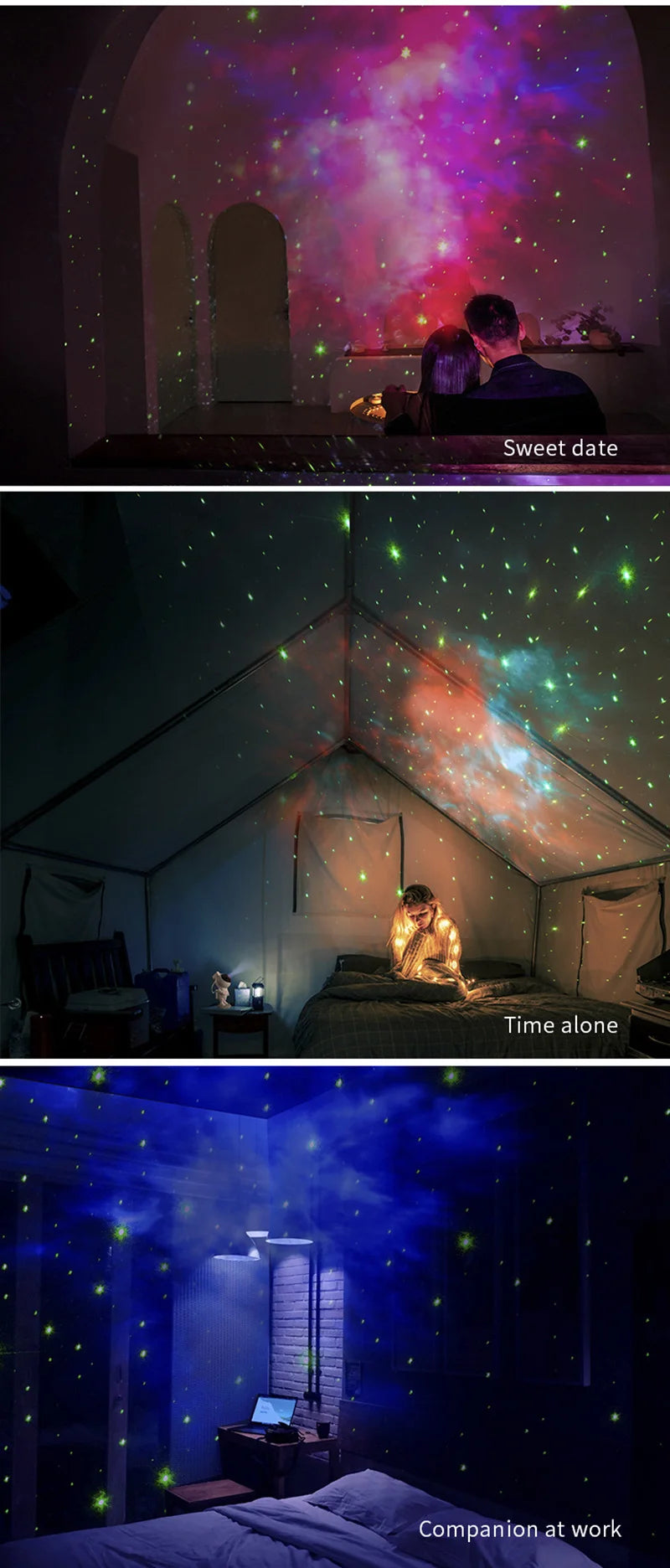 Astronaut Galaxy Star Projector Night Light