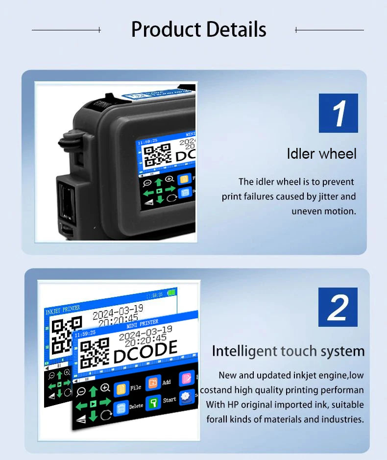 Portable Handheld Inkjet Mini Printer