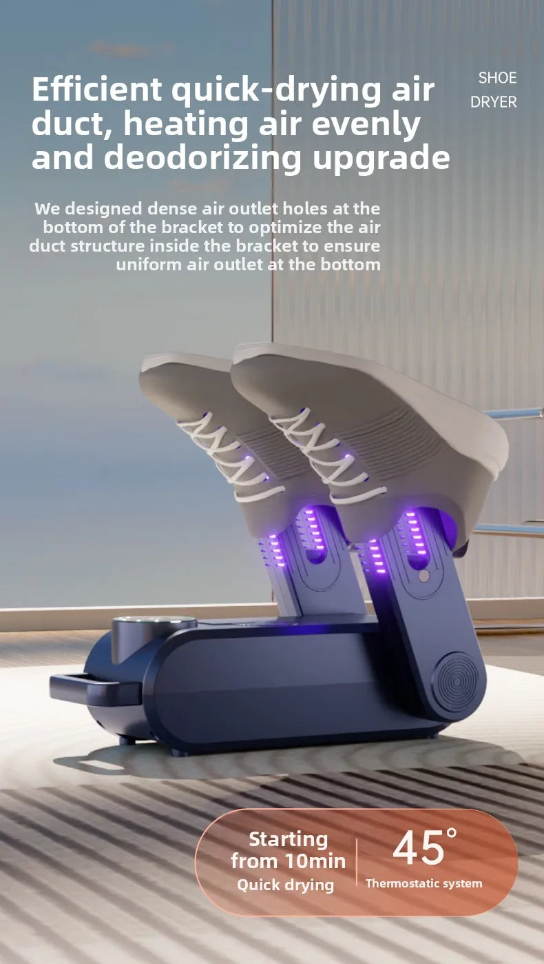 Electric Shoe Dryer & Odor Eliminator with Heat