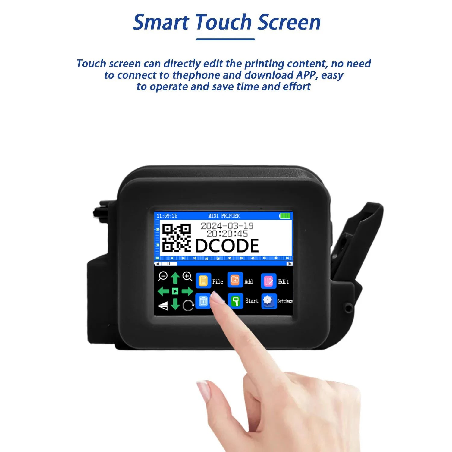 Portable Handheld Inkjet Mini Printer