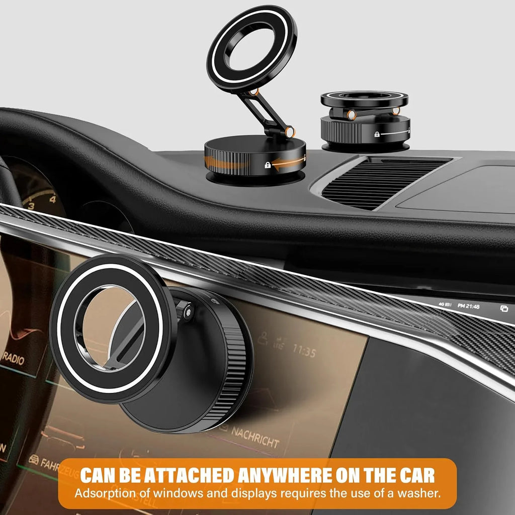 360° Magnetic Car Phone Mount with Nano Suction