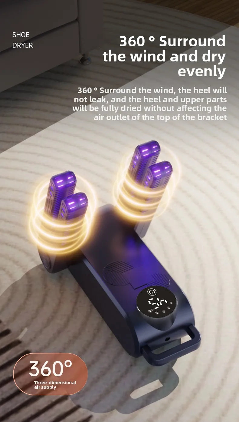 Electric Shoe Dryer & Odor Eliminator with Heat