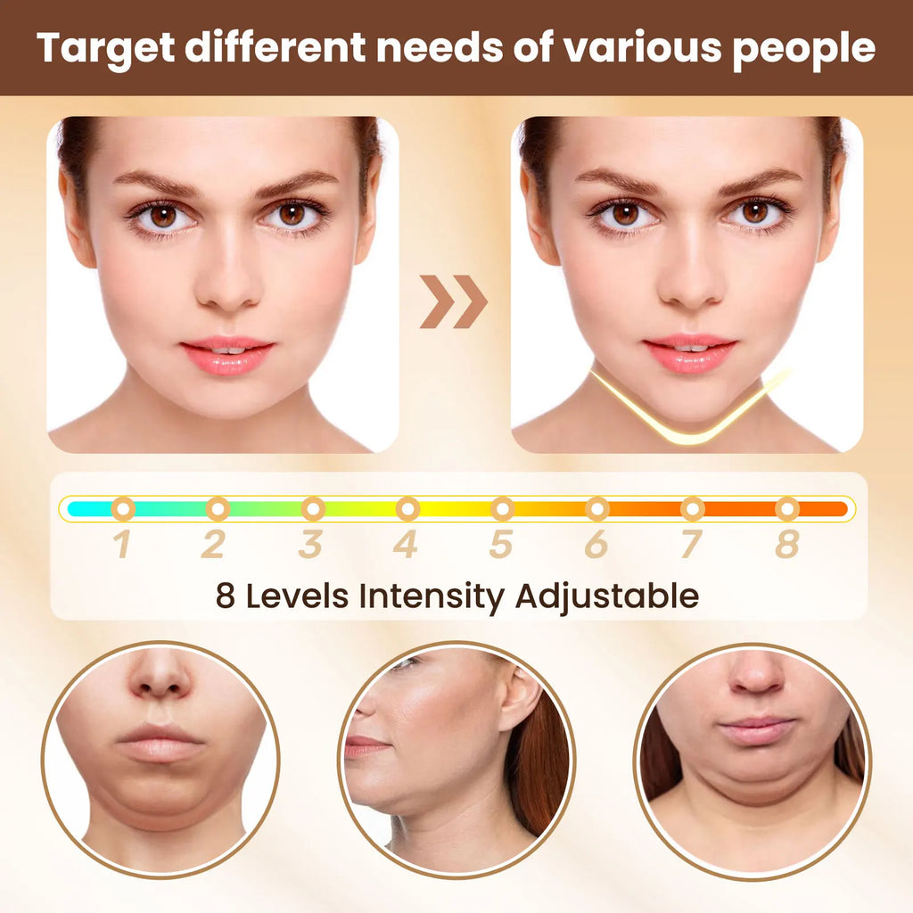 EMS Face Lifting Massager Anti Wrinkle Facial Massager, Face Slimming Remover & Double Chin LED Photon Therapy