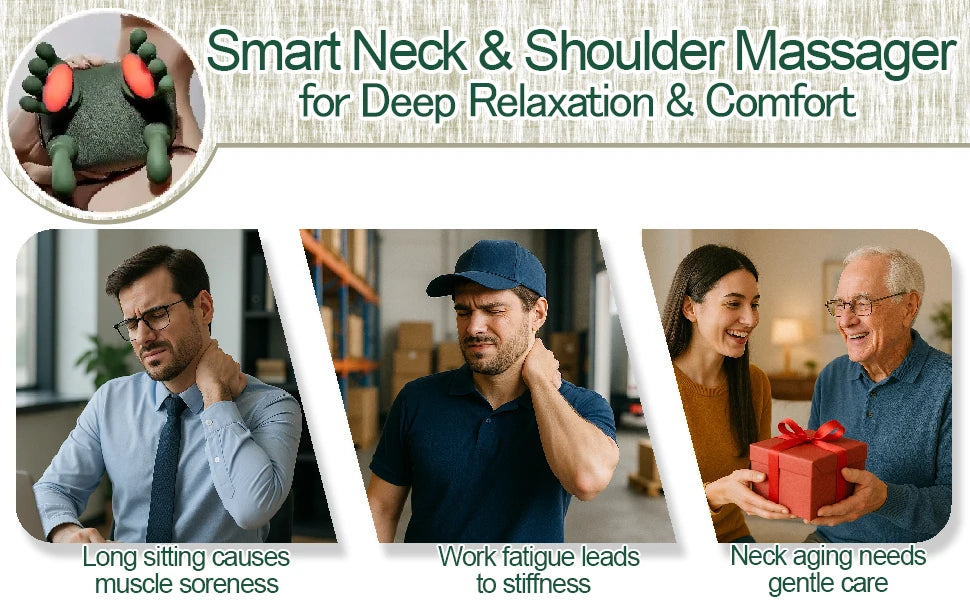 Bionic Finger Neck & Shoulder Massager with Deep Kneading