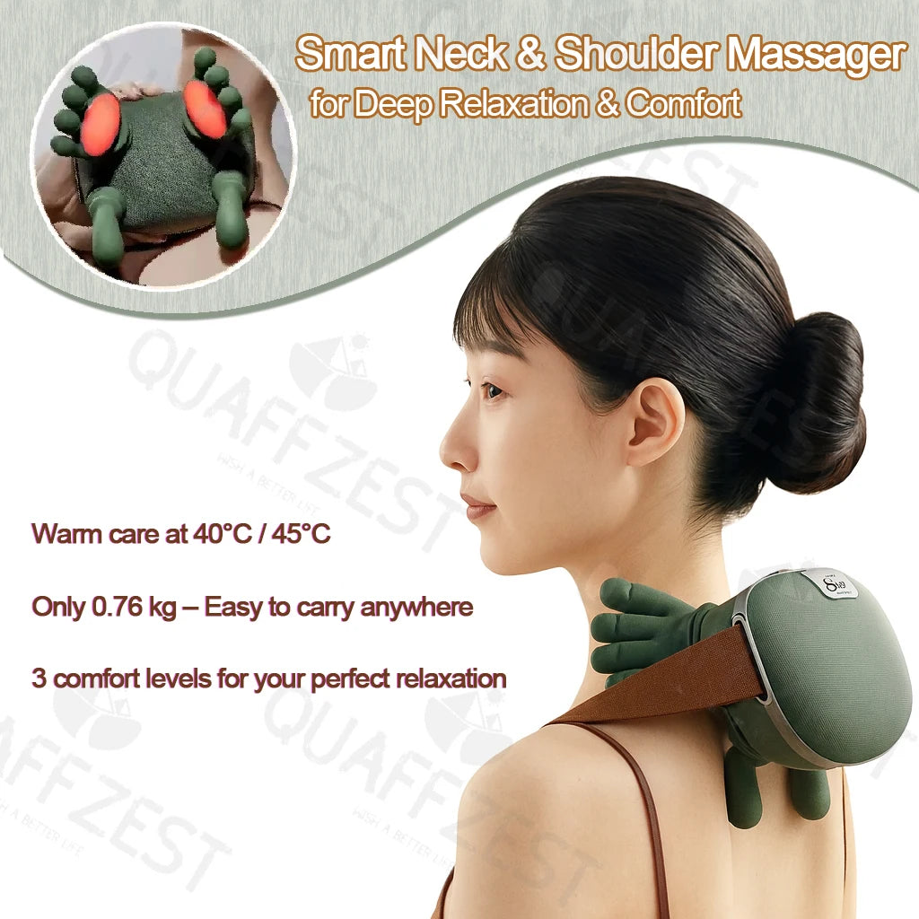 Bionic Finger Neck & Shoulder Massager with Deep Kneading