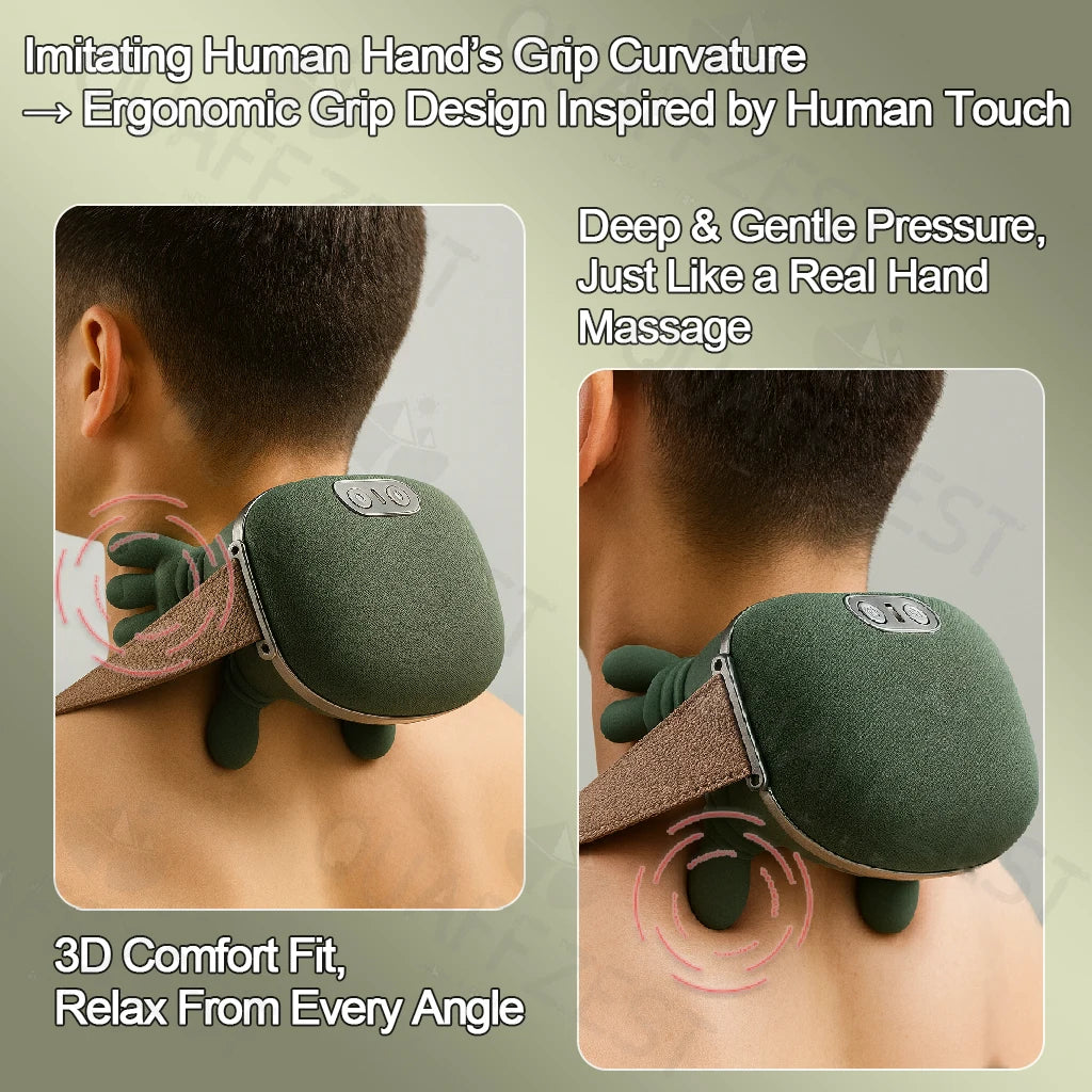 Bionic Finger Neck & Shoulder Massager with Deep Kneading