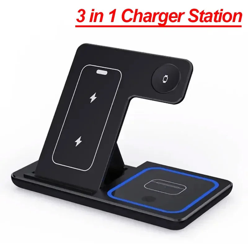 3-in-1 Foldable 30W Wireless Charging Station