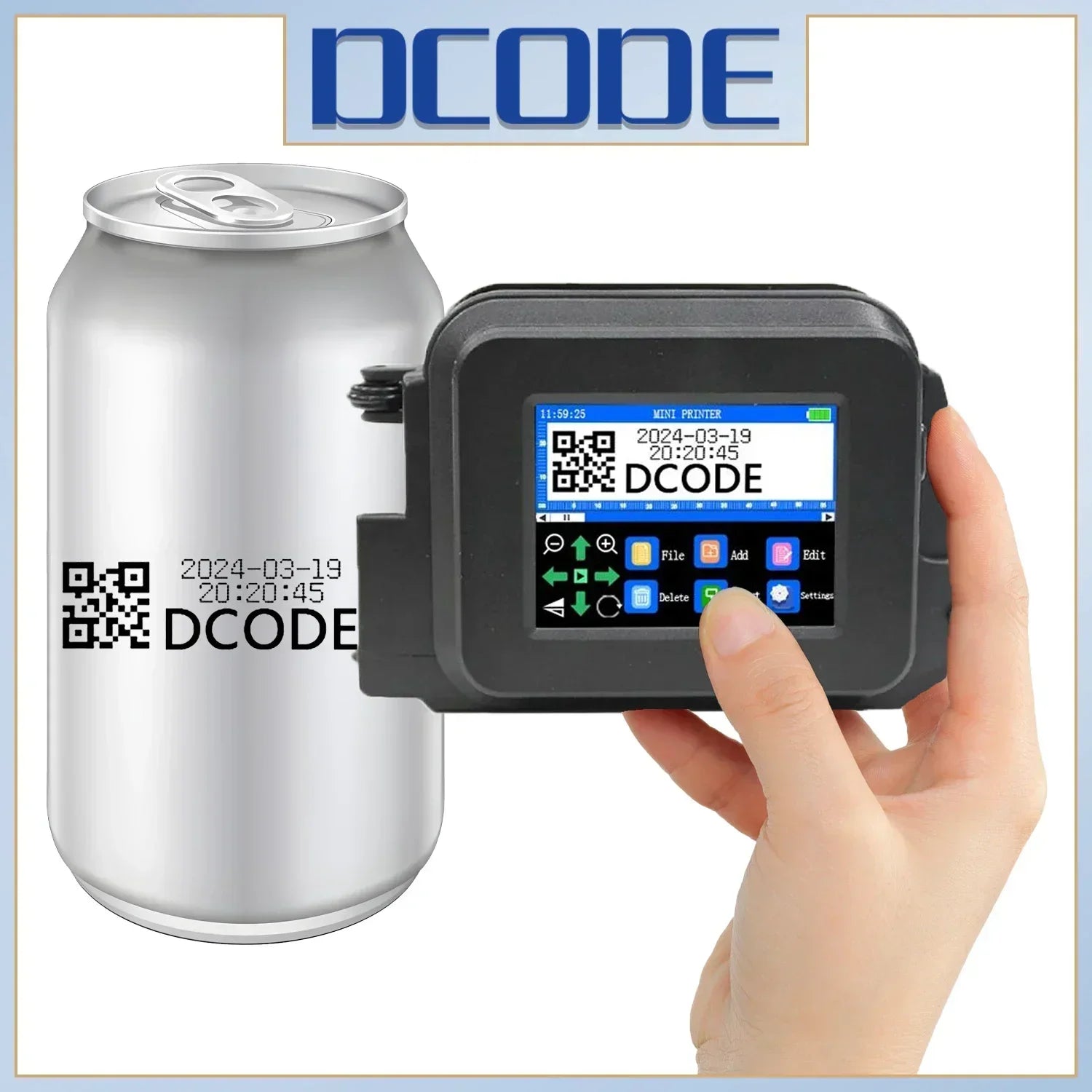 Portable Handheld Inkjet Mini Printer