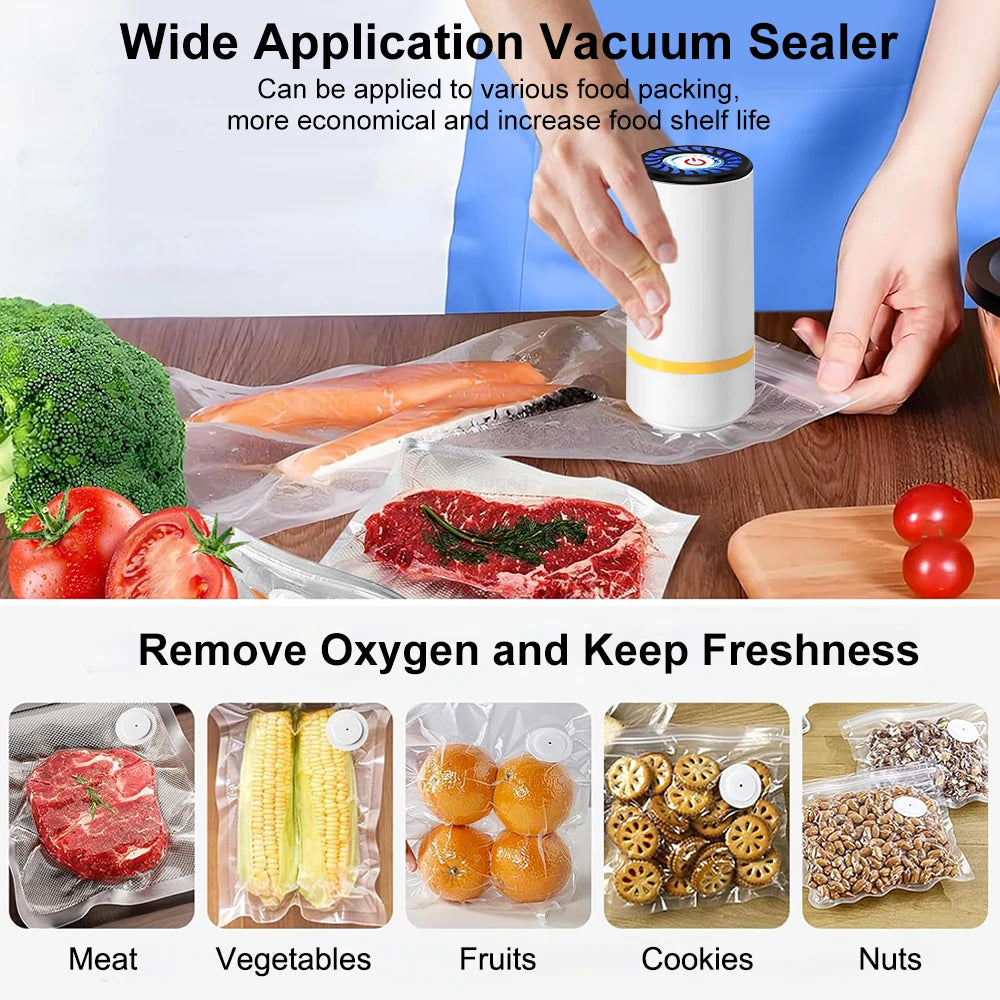 Mini Electrical & Rechargeable Air Pump for Food