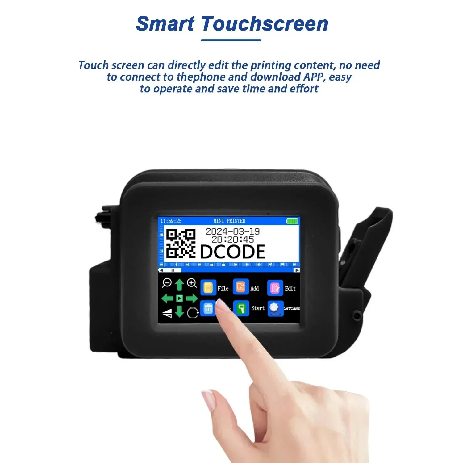 Portable Handheld Inkjet Mini Printer