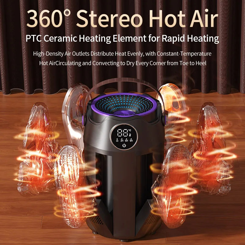 Household Portable Folding Six Arms Shoe Dryer & Deodorizing.