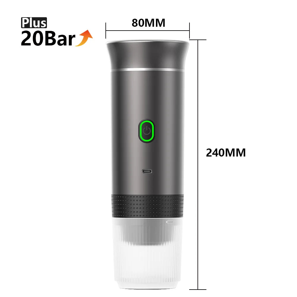 Portable Electric Coffee Machine for Car : A 3-in-1 Capsule
