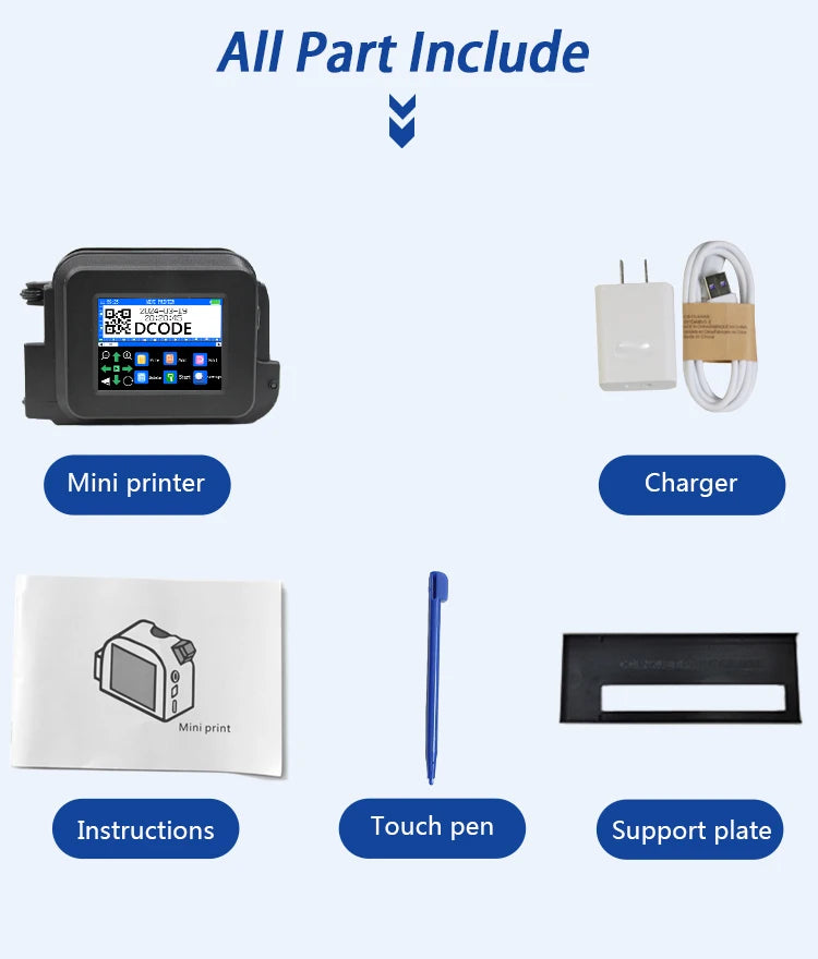 Portable Handheld Inkjet Mini Printer