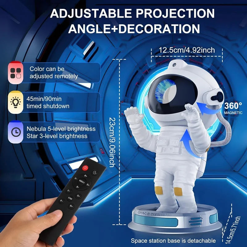 Astronaut Galaxy Star Projector Night Light