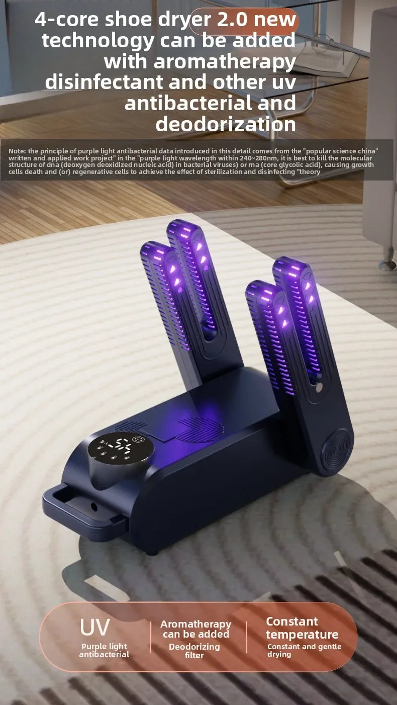 Electric Shoe Dryer & Odor Eliminator with Heat