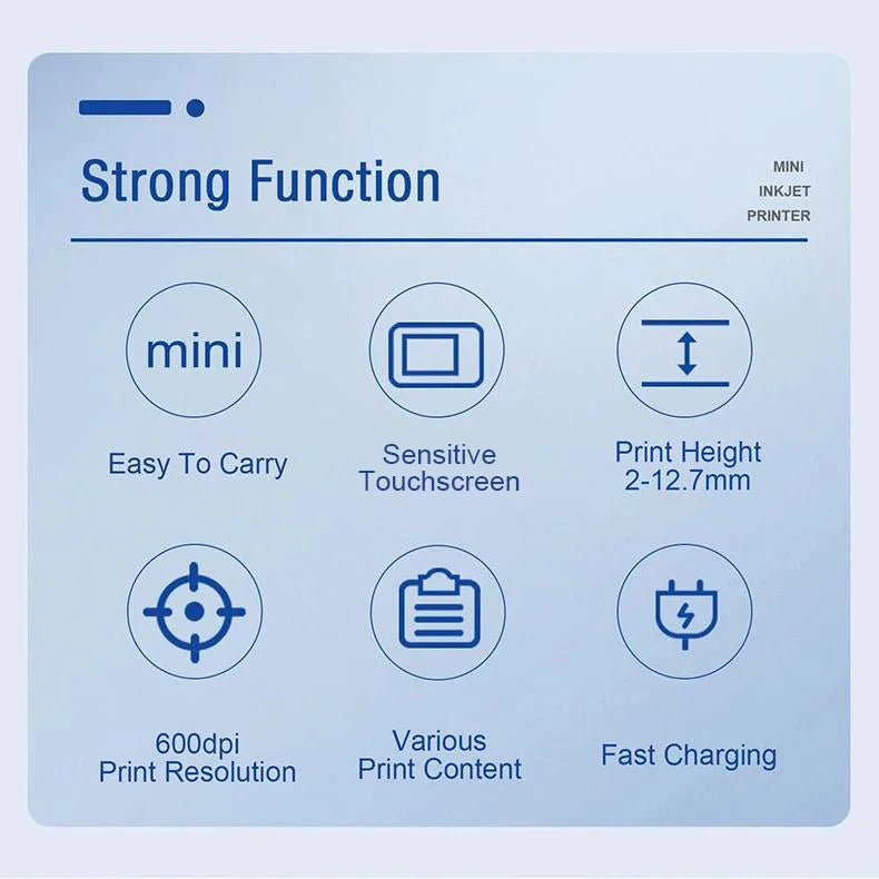 Portable Handheld Inkjet Mini Printer