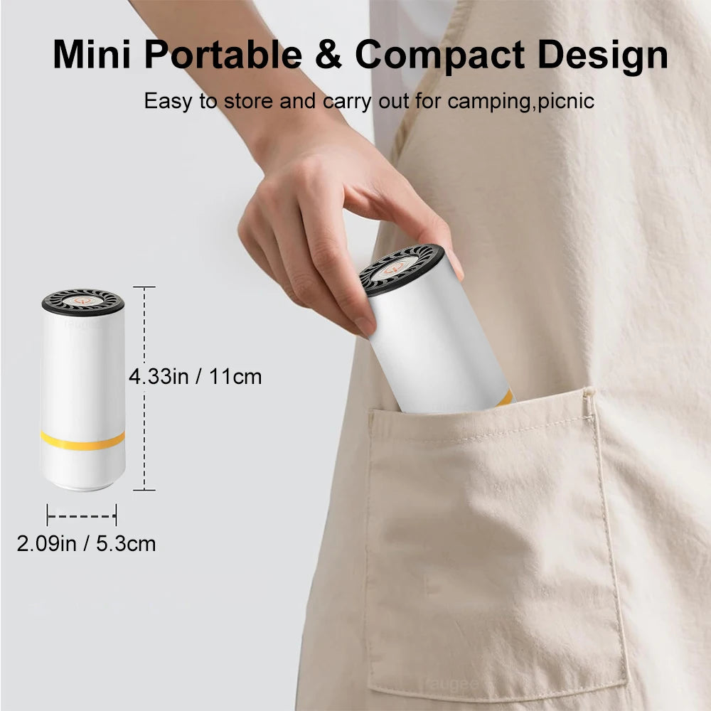 Mini Electrical & Rechargeable Air Pump for Food