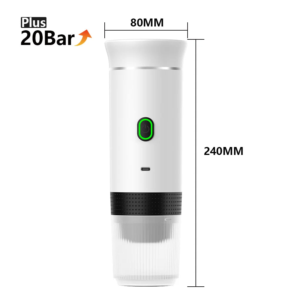 Portable Electric Coffee Machine for Car : A 3-in-1 Capsule