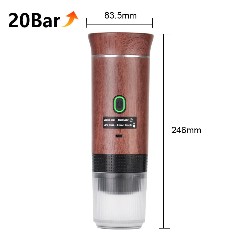 Portable Electric Coffee Machine for Car : A 3-in-1 Capsule