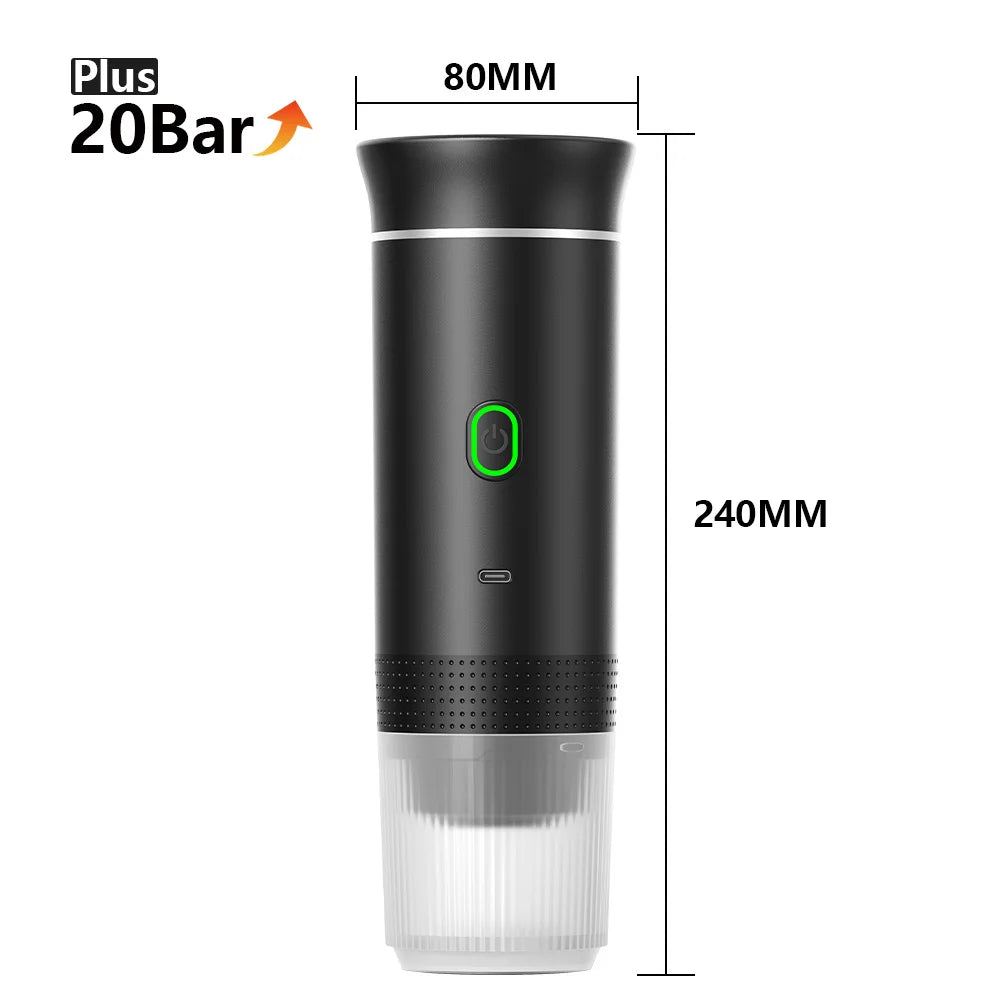 Portable Electric Coffee Machine for Car : A 3-in-1 Capsule