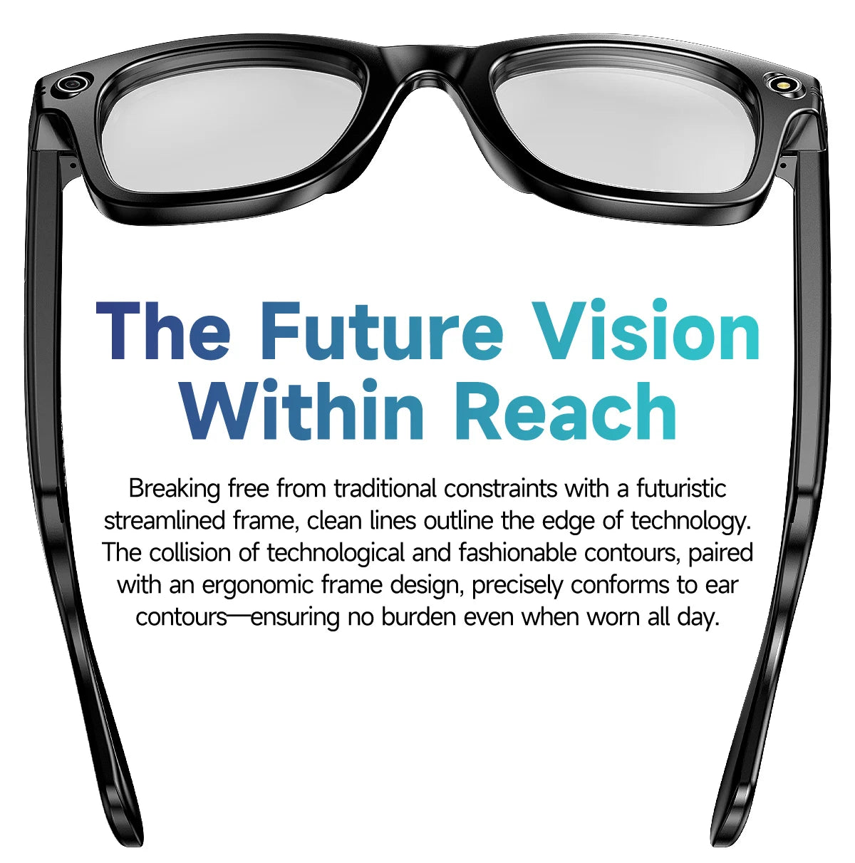 AI Smart Camera Glasses with Translation & Calls