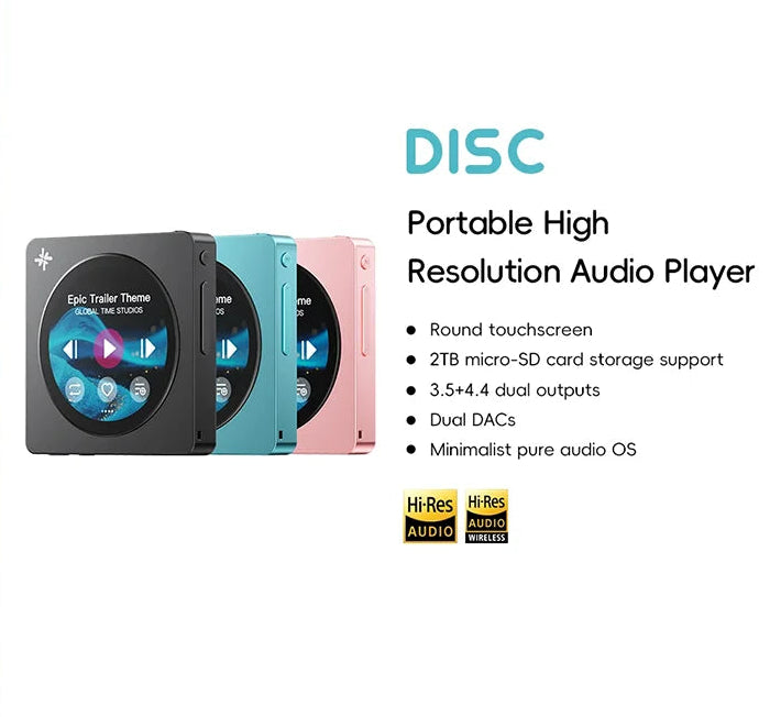 HiFi Portable Music Player with Bluetooth & WiFi