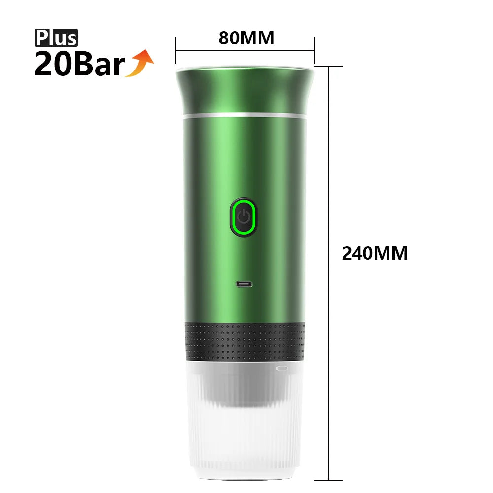 Portable Electric Coffee Machine for Car : A 3-in-1 Capsule