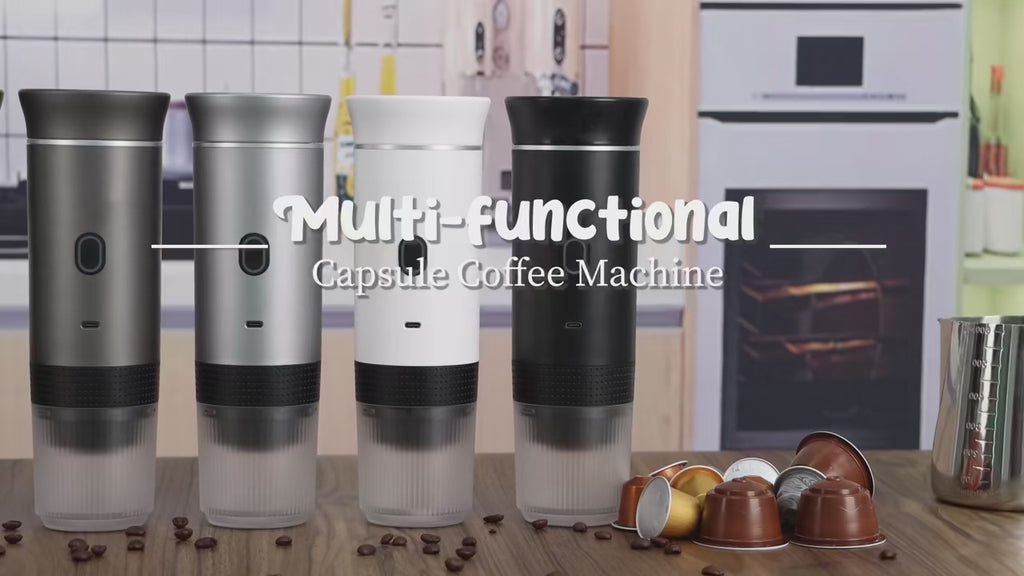 Portable Electric Coffee Machine for Car : A 3-in-1 Capsule