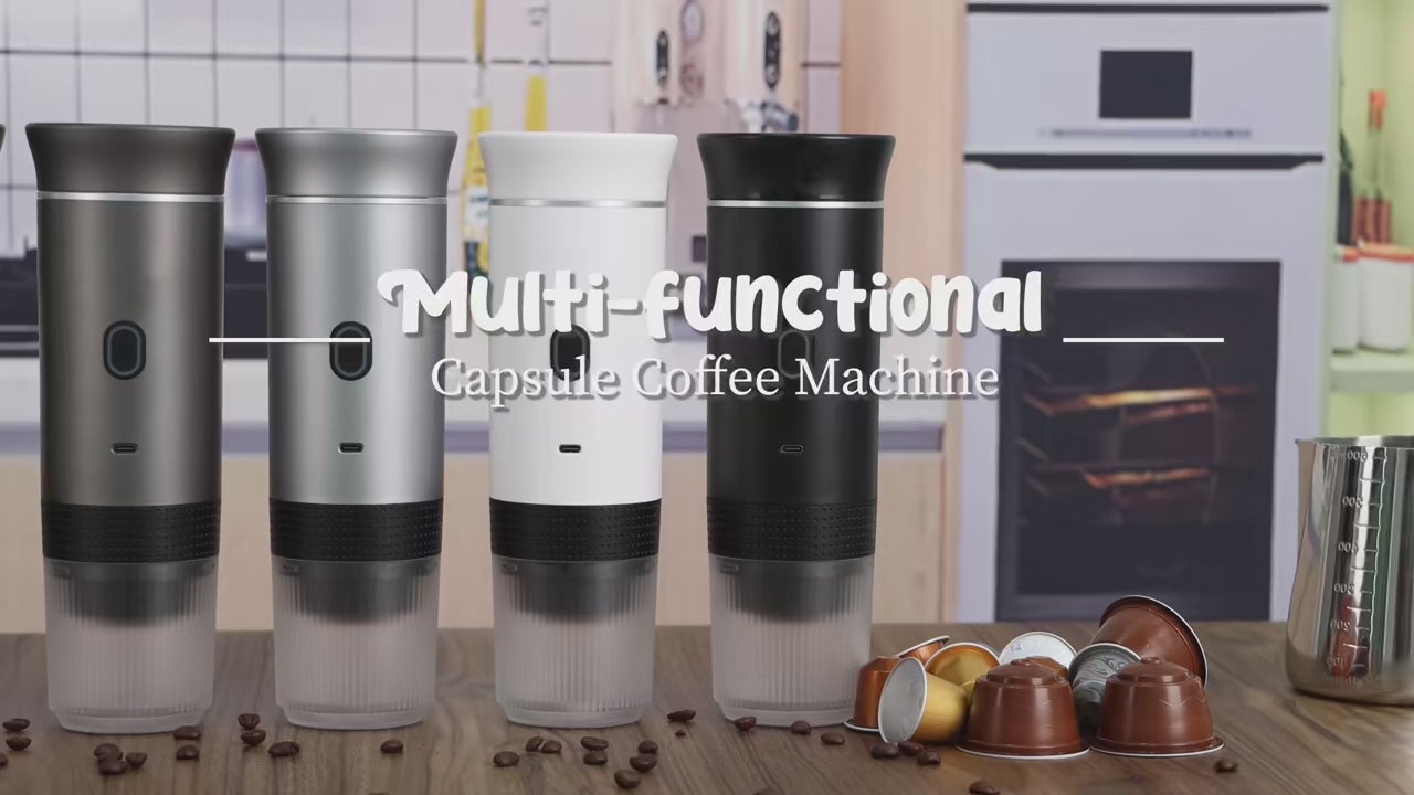 Portable Electric Coffee Machine for Car : A 3-in-1 Capsule